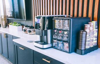 Clubhouse with coffee bar
